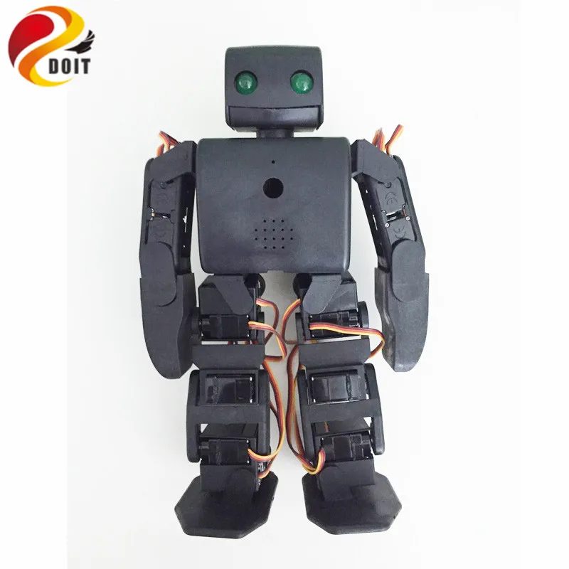 18 DOF humanoid Biped Robot Educational Robot Kit Servo Bracket With 18pcs Servo for Dance/ Fighting by ESP8266 diy rc toy