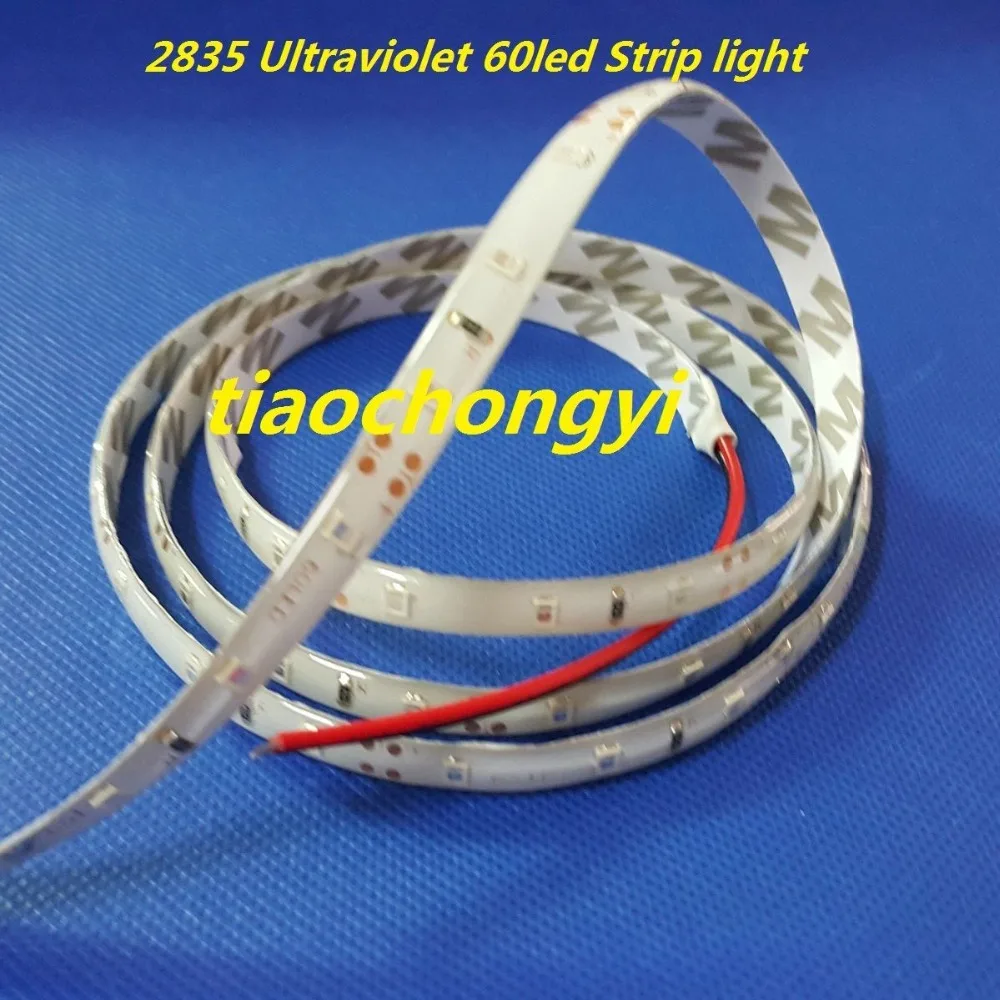 

1m 3.28Ft DC12V 2835 395-405nm UV Ultraviolet waterproof 60led Strip black tape light