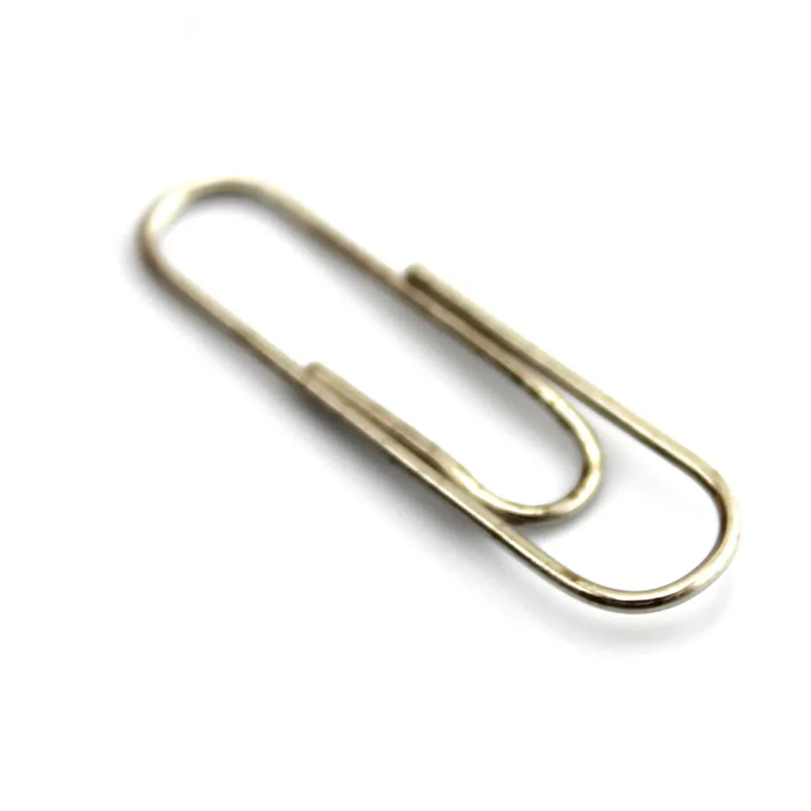 About 100pcs/pack J475 Iron Paper Clip 28mm Length Nickel Plating Home Office DIY Used Free Shipping Russia