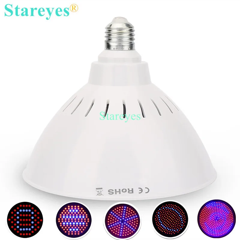 1 Piece E27 7W 12W 15W 20W 40W 50W 80W LED Grow Light Lamp Bulb for Flower Plant Growing Greenhouse Hydroponic Grow Lighting