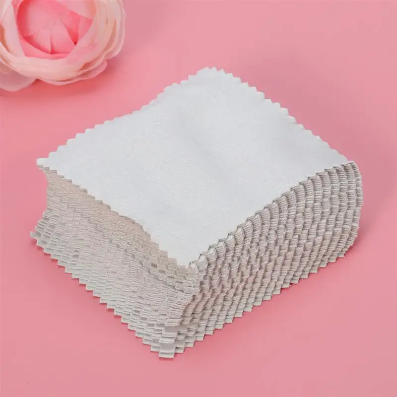 Silver Cleaner LUOEM 50cs Cleaner Clean Glasses Lens Cloth Microfiber Cleaning Cloths For Sunglasses Microfiber