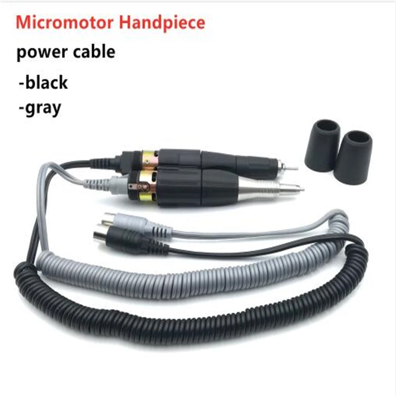 New STRONG 210 Micromotor Handpiece Power Cord Electric Manicure Drill Accessory Common for STRONG 204 90 Motor Series 2 colors