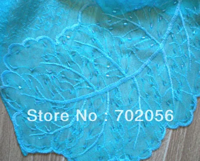 beaded leaf design 100% Silk scarf Shawl Wrap Scarves 180*55cm gorgeous mixed 14pcs/lot #3042