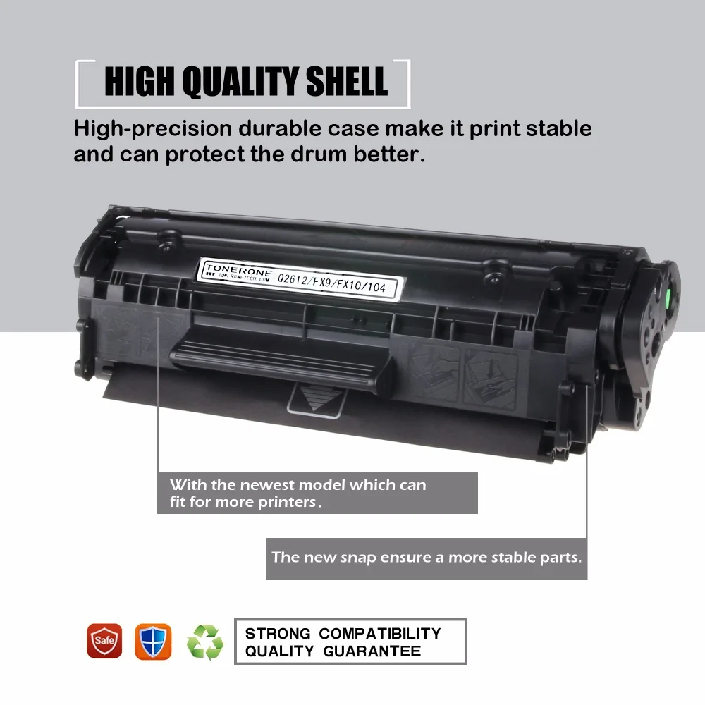 12A CART / CRG 103 303 703 BLACK compatible toner cartridge Replacement for CANON LBP-2900, LBP2900, LBP-3000, LBP3000 Printers