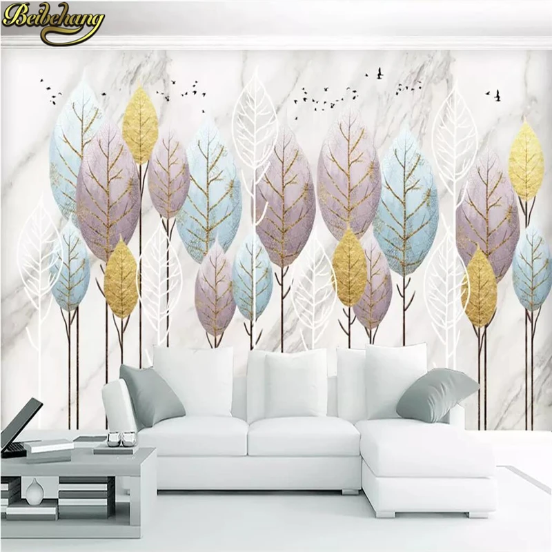 

beibehang Romantic Blue Dandelion wallpaper modern papel de parede 3D wall paper wallpapers roll