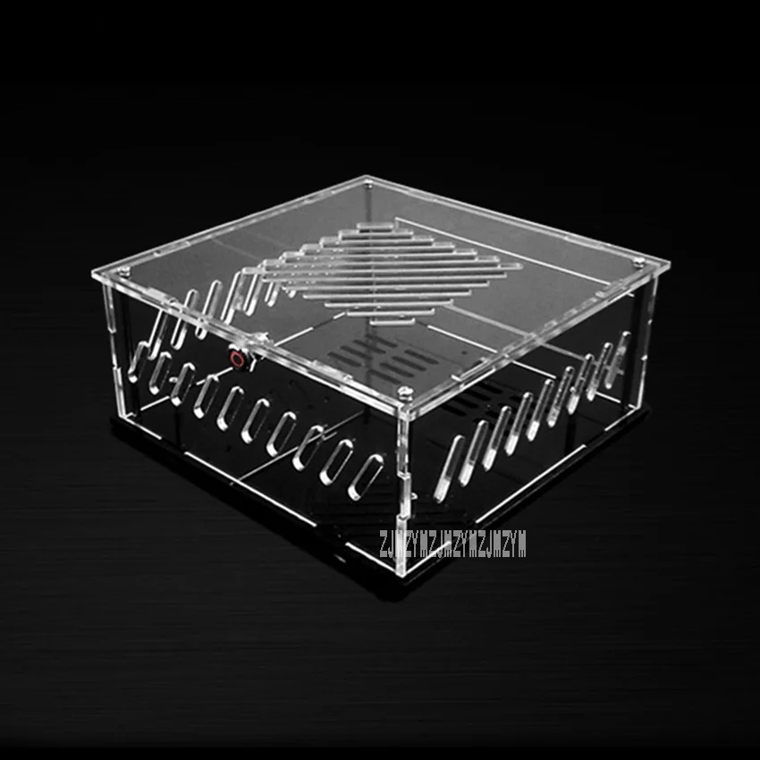 DIY Transparent Acrylic Computer Case Box Desktop PC Computer Chassis Case for mini ITX Version Mainboard Motherboard