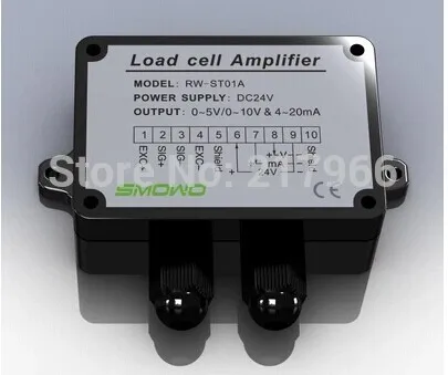 1PCS X  Load cell / Strain Gauge Amplifier, Dual signal output(0~10V & 4~20mA) and (0~5V & 4~20mA) RW-ST01A  free shipping