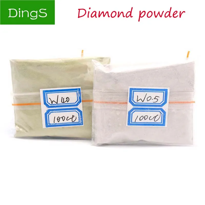 100 carats / 20g W0.5 to W40 Diamond Polishing Powder Micron Polishing Tools For Gemstone agate jade Ceramics Carbide