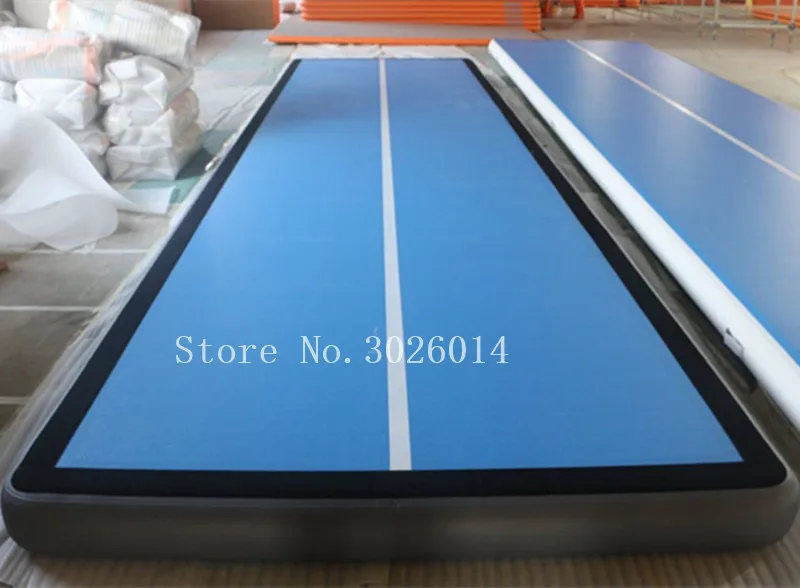 6*1*0.2m ยิมนาสติก AirTrack Tumbling Mat Air Track เสื่อชั้นพร้อมปั๊มลมไฟฟ้าสําหรับ Home /Trai