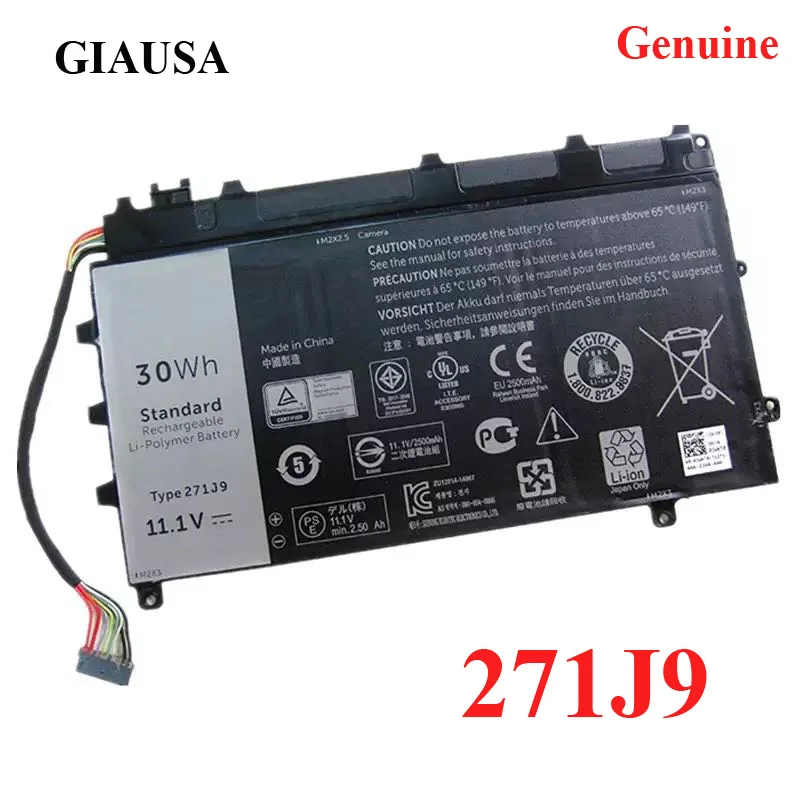 Wholesale 271J9 battery for Dell Latitude 7350 Latitude 13 271J9 7000 7350 Tablet