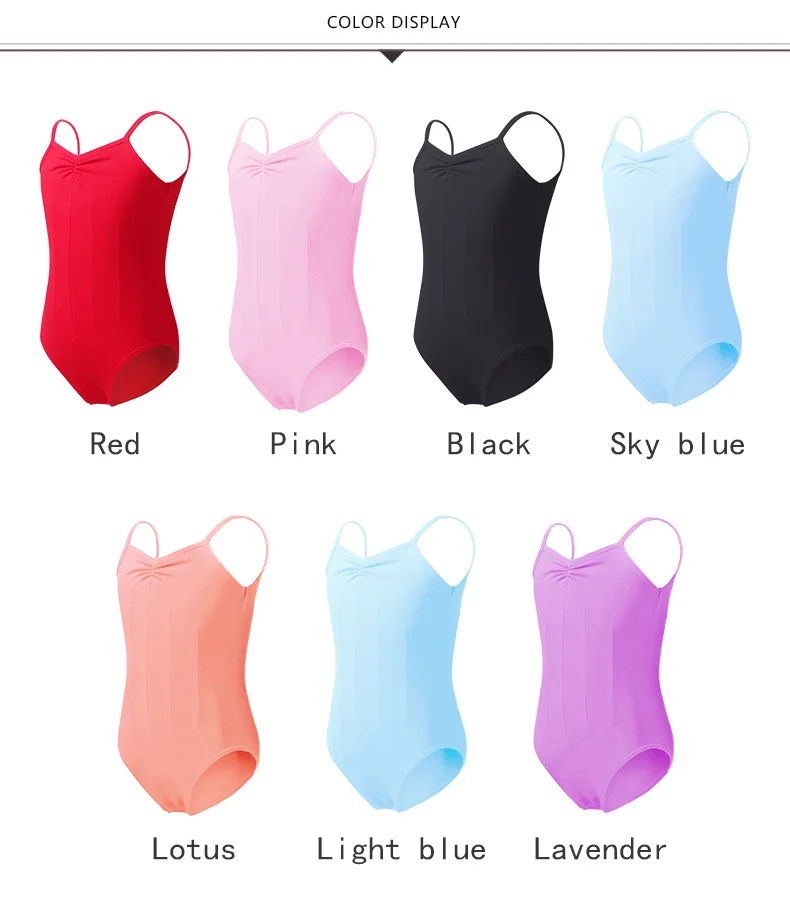 Ballett-Trikot für Mädchen, Kinder, Tanz-Unterhemd, rosa, schwarz, Badeanzüge, Gymnastik-Body, offener Schritt, professionelles Ballettkostüm – Detail 3