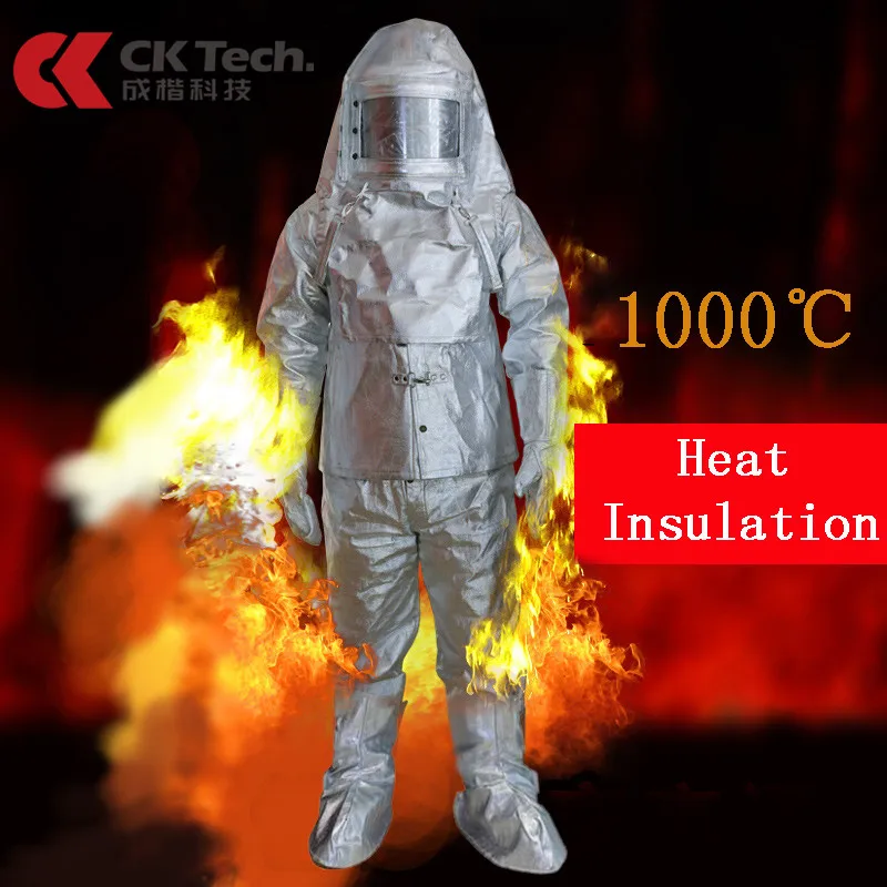 

CK Tech. Aluminum Foil Fire Protected Clothes Anti-scalding Thermal Insulation Clothing Fireproof 1000 Degrees Heat Insulation