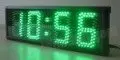 5inch green color hours and minutes led clock with timer(HST4-5G)