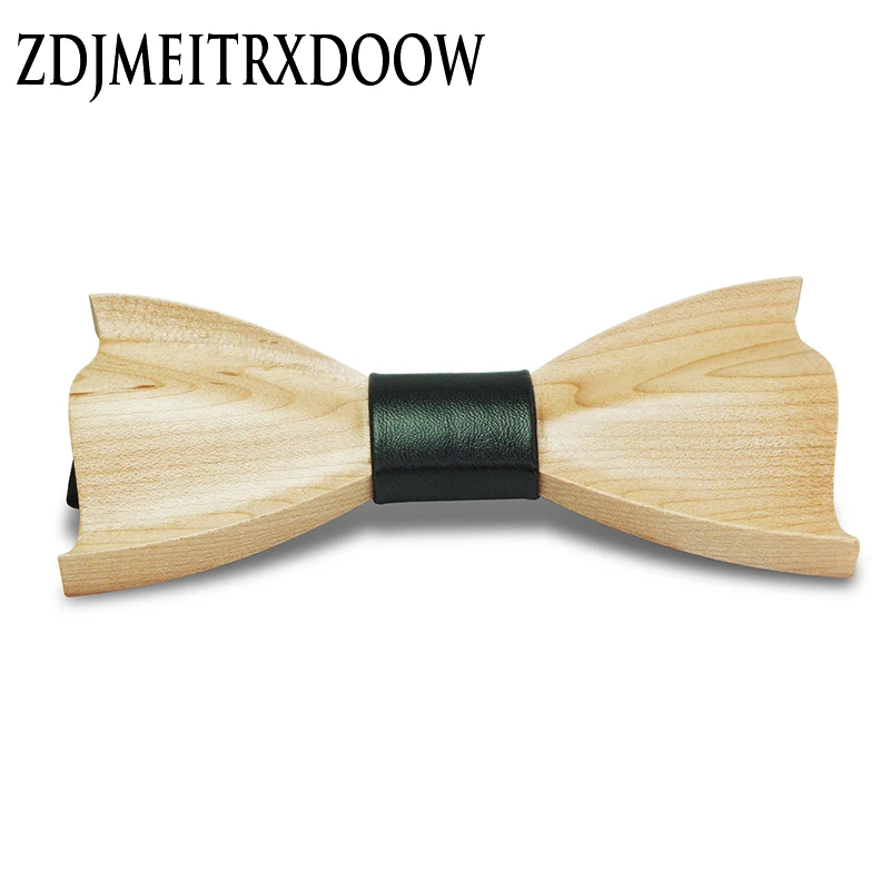2022 Novelty three-dimensional Wood Bow Tie For Men Weeding Classic Wood Bowtie Wood 3D Handmade corbata Wooden Ties Gravata