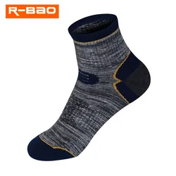 R-BAO 1 Pair Summer Cotton Outdoor Climbing Fishing Camping Hiking Socks Quick-dry Ankle Protector Sports Socks For Women Men