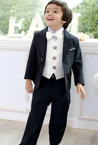 

Top sell/Free shipping/Kid Clothing New Style Complete Designer Boy Wedding Suit/Boys' Attire (Jacket+Pants+Tie+Vest)