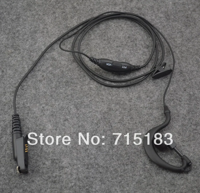 G-hook Earpiece Handsfree Earphone Headset with PTT & VOX for Motorola GP344 GP388 GP328Plus GL200 EX500 EX600XLS GP338Plus