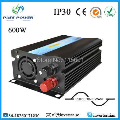 Hot Selling, off grid single phase, pure sine wave power inverter 12v 220v 600w, CE&RoHS approved