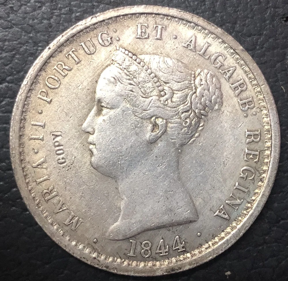 1844 PORTUGAL 1000 REIS Dollar Copy