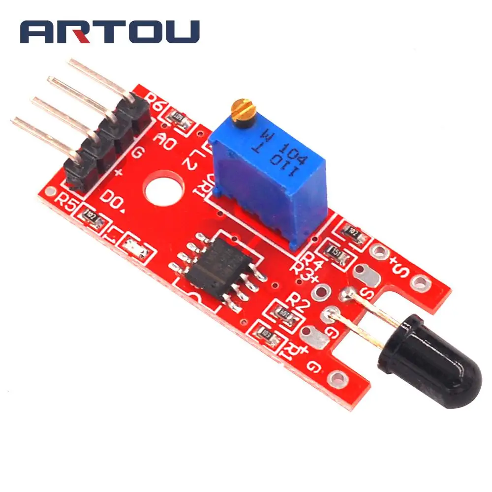 1pcs/lot KY-026 Flame Sensor Module IR Sensor Detector For Temperature Detecting Suitable For Arduino