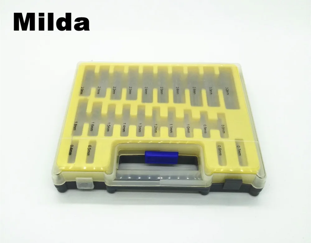 Milda 150pcs 0.4 - 3.2mm Mini Drill Bit Set HSS Microtech Power Tools Small Precision Twist Drilling Kit with Case Plastic Box