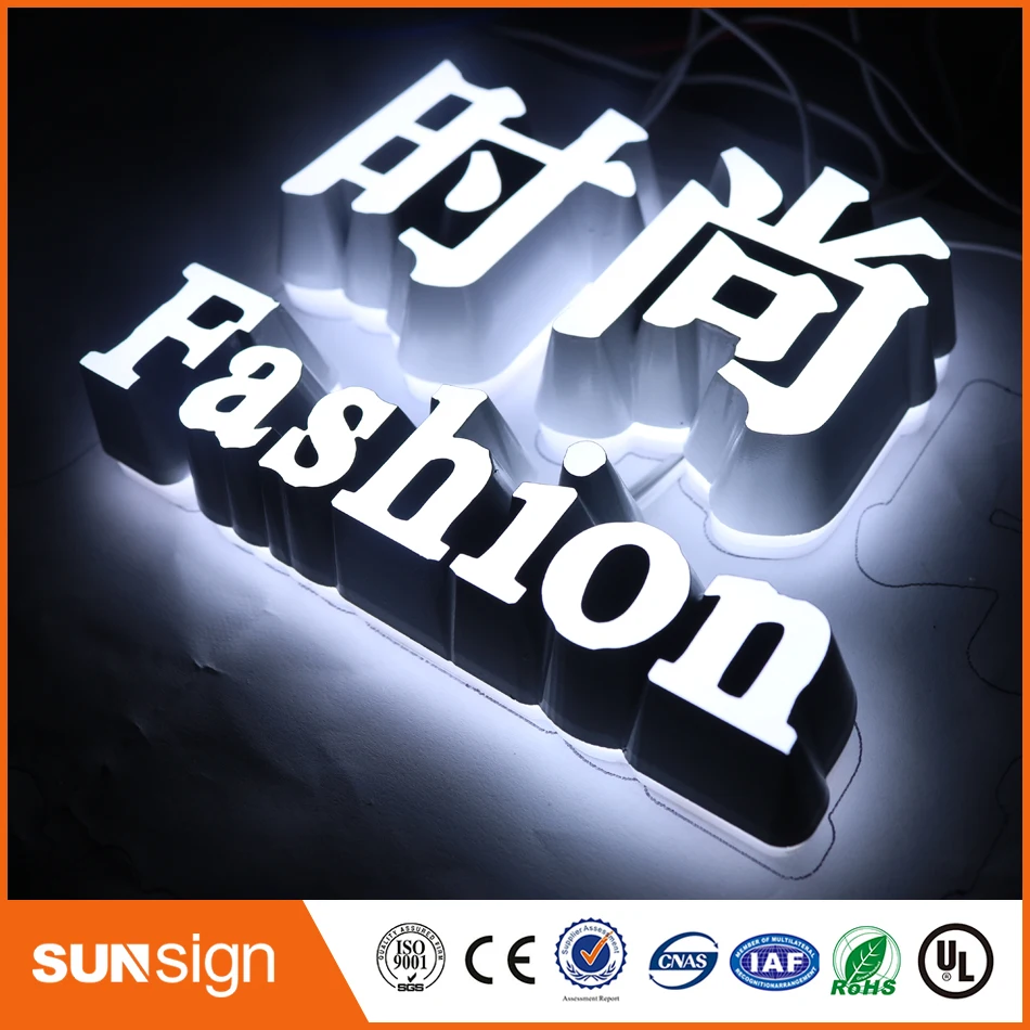 Super good look Acrylic store front wall mount Mini LED Channel Letter Sign