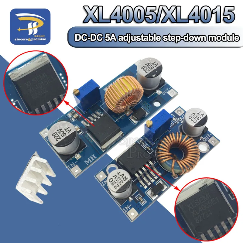XL4005 5A 75W XL4015 DC-DC 4-38V do 1.25-36V 24V 12V 9V 5V Regulowany moduł zasilania obniżającego napięcie Ładowarka litowa LED