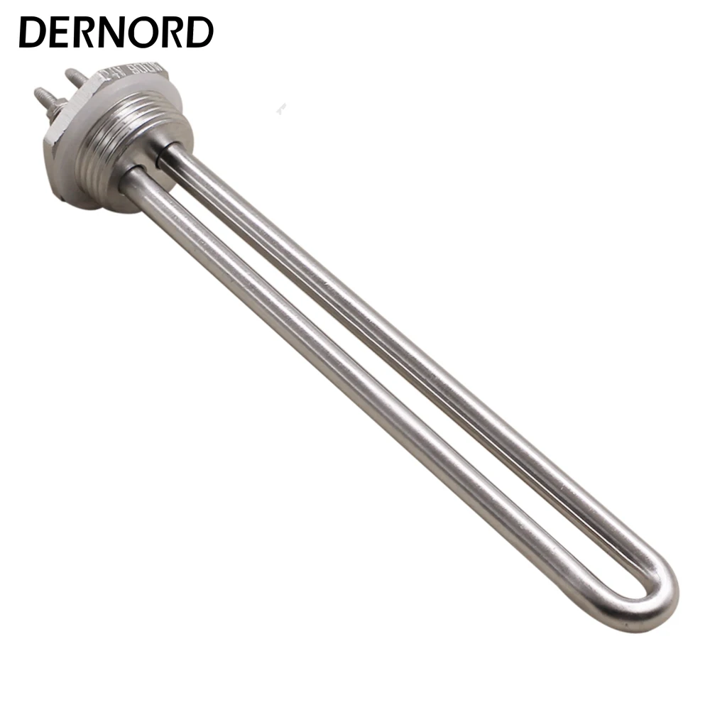 U Type DC 24V 900W Tubular Heater Element  Heating Element with 1 INCH NPT Screw