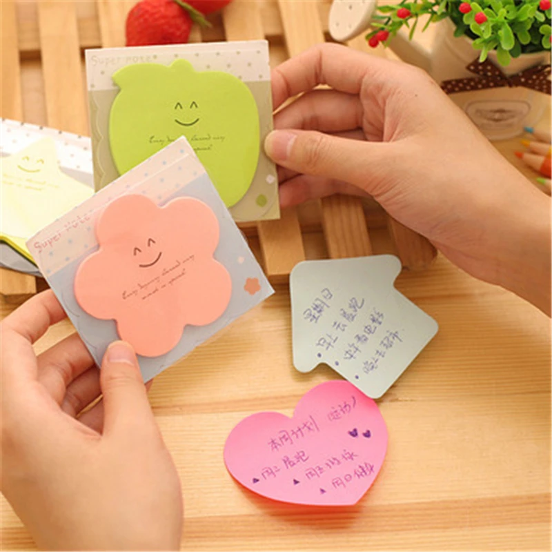 DL New lovable memory candy color N post convenience sticker note book stick cartoon Stationery office supplies for students sta