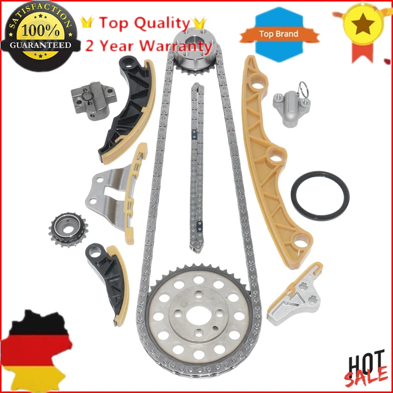 AP01  New TIMING OIL PUMP CHAIN TENSIONER GUIDE KIT For MAZDA 3 6 CX7 2.2 DIESEL MZR-CD