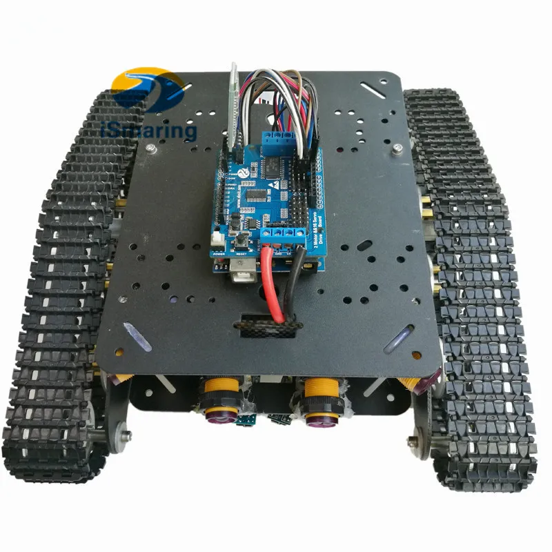 TSD300 Arduino Bluetooth/WiFi Control Crawler Tank Car Chassis with Tracking and Obstacle Avoidance RC Remote