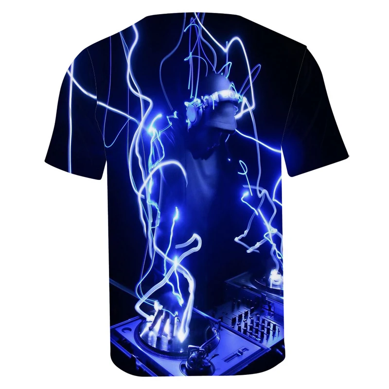 男性と女性のための3D Tシャツ,印刷されたラウンドネックのファッショナブルなパイオニアプロdj半袖Tシャツ,3DヒップホップTシャツ,スウェットシャツ