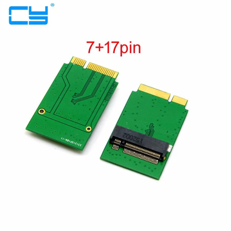 

2 Lane M.2 NGFF SATA 80mm to Apple 2012 2013 Macbook Air A1466 A1465 SSD Add on Cards PCBA