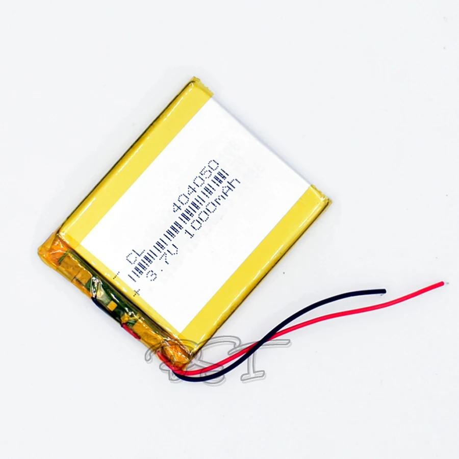 

3,7 в 1000 мАч 404050 литий-полимерный перезаряжаемый аккумулятор Li Po ion Li для GPS Bluetooth LED TOY MP3 MP4 044050