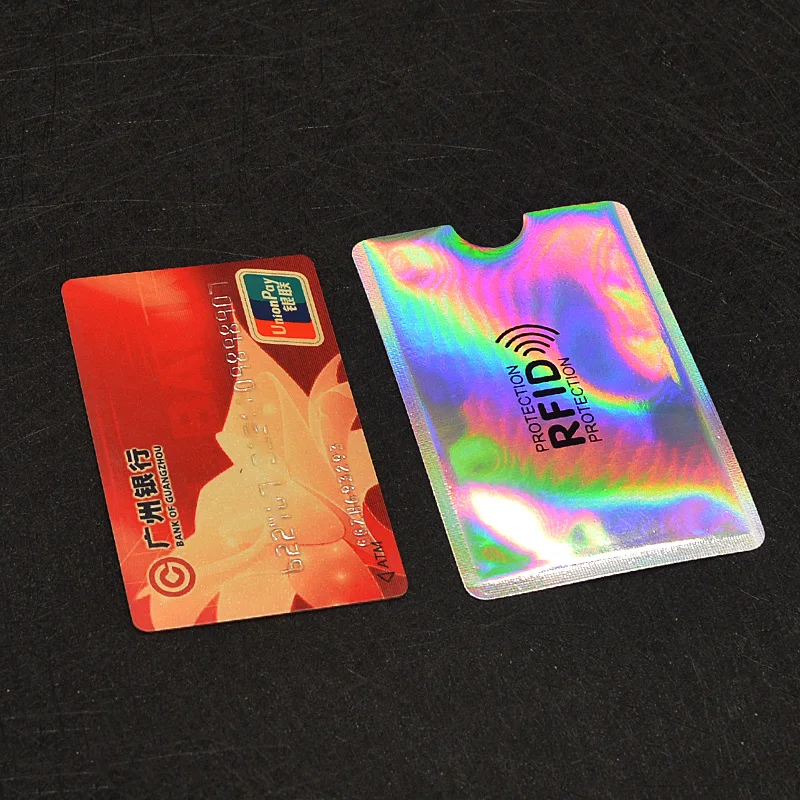 Rfid Credit Card Cover Aluminum Foil Wallet for Credit Cards Rfid Blocking Card Protection