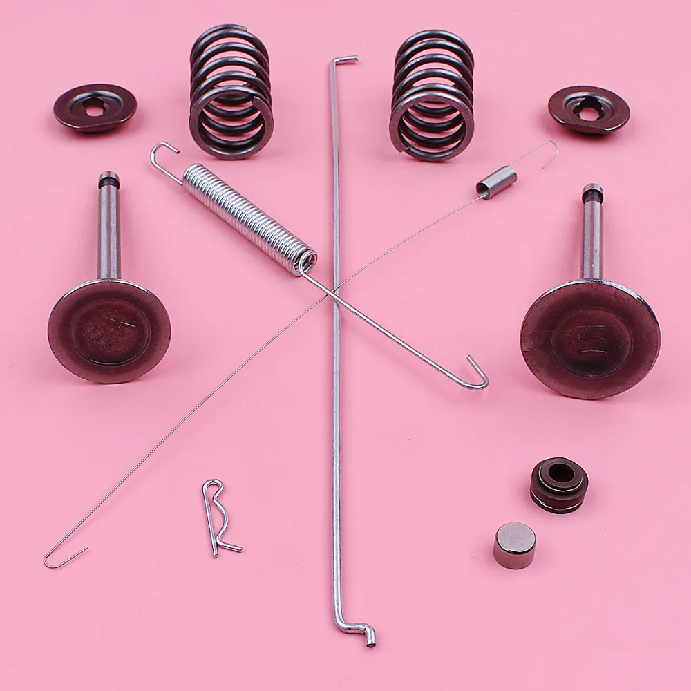 Intake Exhaust Valve Governor Link Rod Return Spring Set For Honda GX390 13HP GX 390 Stem Seal Cap Lawn Mower Engine Spare Part