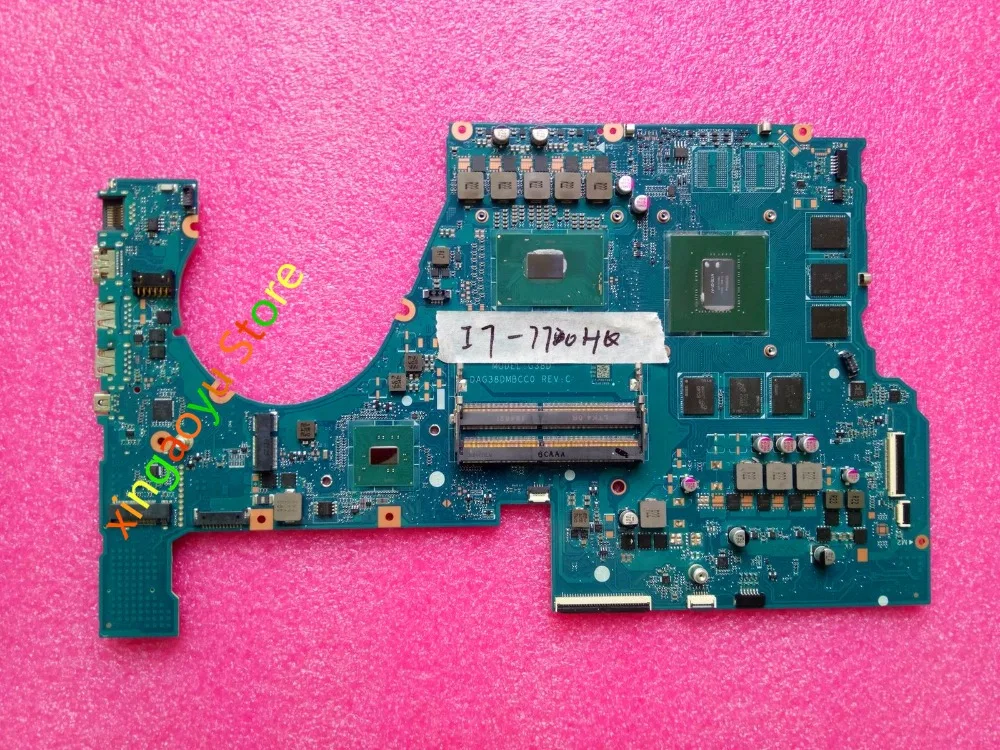 

915552-601 DAG38DMBCC0 FOR HP 17T-W 17-W Laptop Motherboard I7-7700HQ CPU GTX1060M 6G N17E-G1-A1 100% Test OK