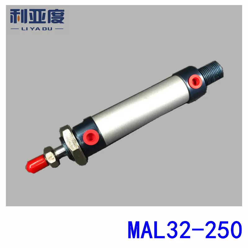 

Мини-цилиндр MAL32x250 из алюминиевого сплава, пневматические детали для MAL32-250, диаметр отверстия 32 мм, 250 мм, storke