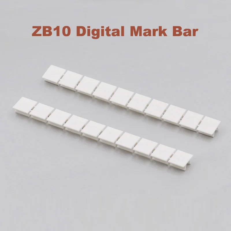 Blank Marker Strips ZB10 For Din Rail Terminal Block UK-10N Mark Bar Morsettiera Bornier Label 5/10/20Pcs