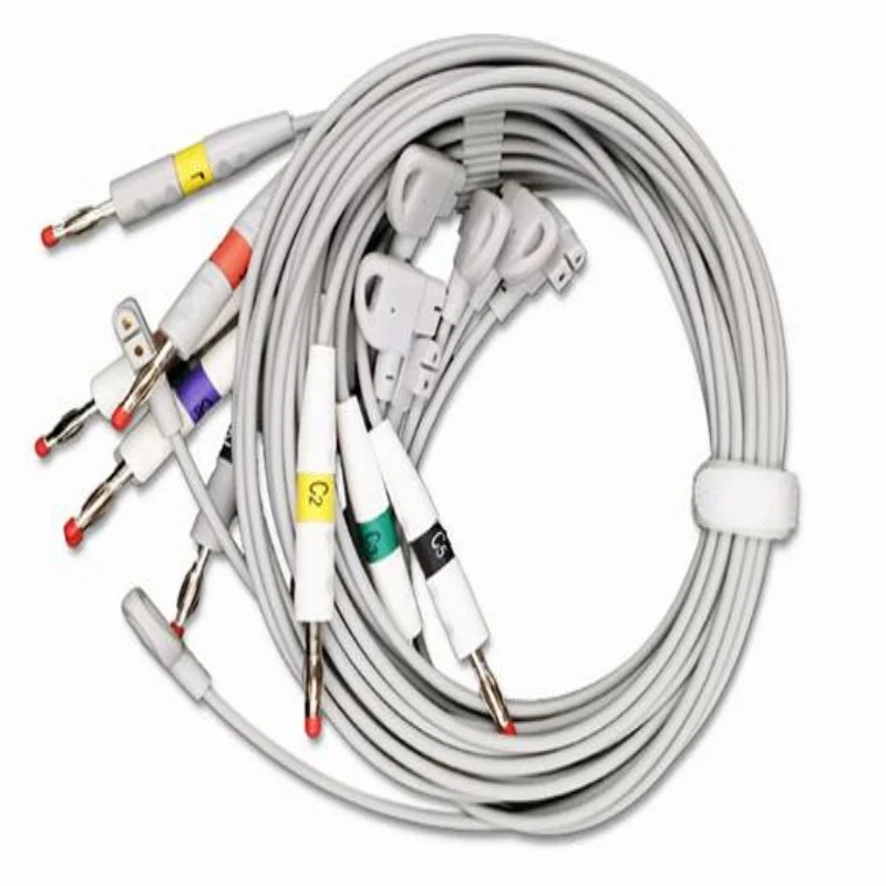 Compatible for Philips M1700A /M1701A/ M1702A/TRIM 1/TRIM2 /TRIM3 ECG Cable Leadwire,ECG Leadwires Banana End IEC Standard