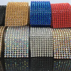 FAI DA TE cassa del telefono del rhinestone di bling sticker fogli di lusso decorazione Auto Adesivo Scrapbooking Adesivo scarpe decorazione 3*45 centimetri