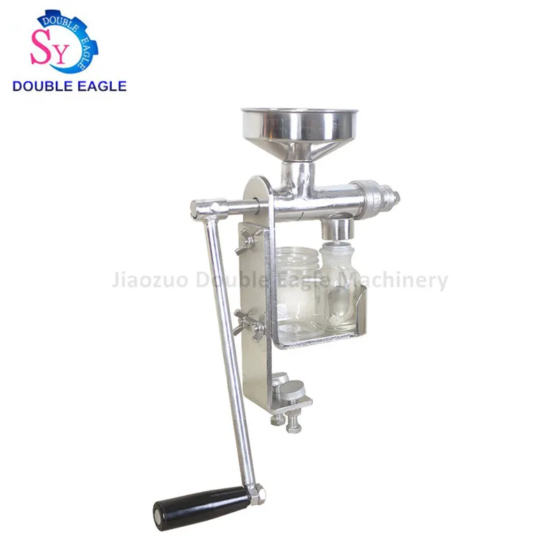 Manual Oil Hot Press Machine Hand Heat Squeeze Oil Presser Expeller Extractor Peanut Nuts Seeds Oil Extraction Maker Squeezer