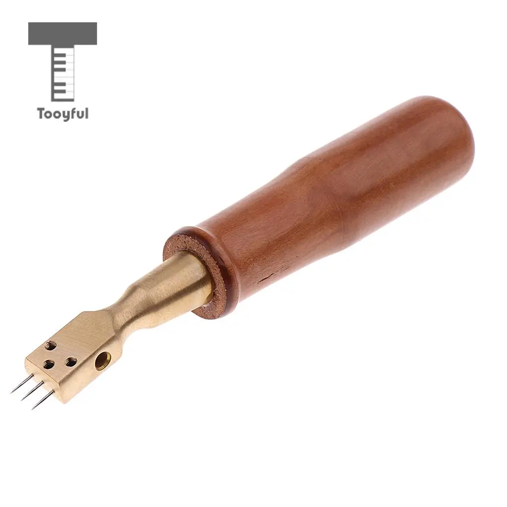 Tooyful Wooden Handle Piano Hammer with 3 Needles Voice Tuning Tool for Pianist Repair Maintenance Kit