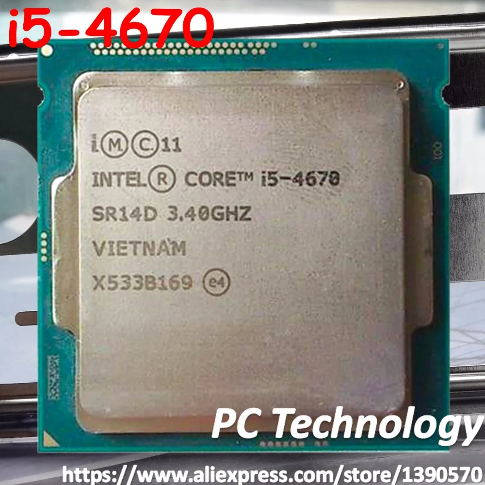 

Original Intel Core i5-4670 SR14D CPU 3.40GHz 6M 84W LGA1150 Quad-core Desktop i5 4670 processor Free shipping