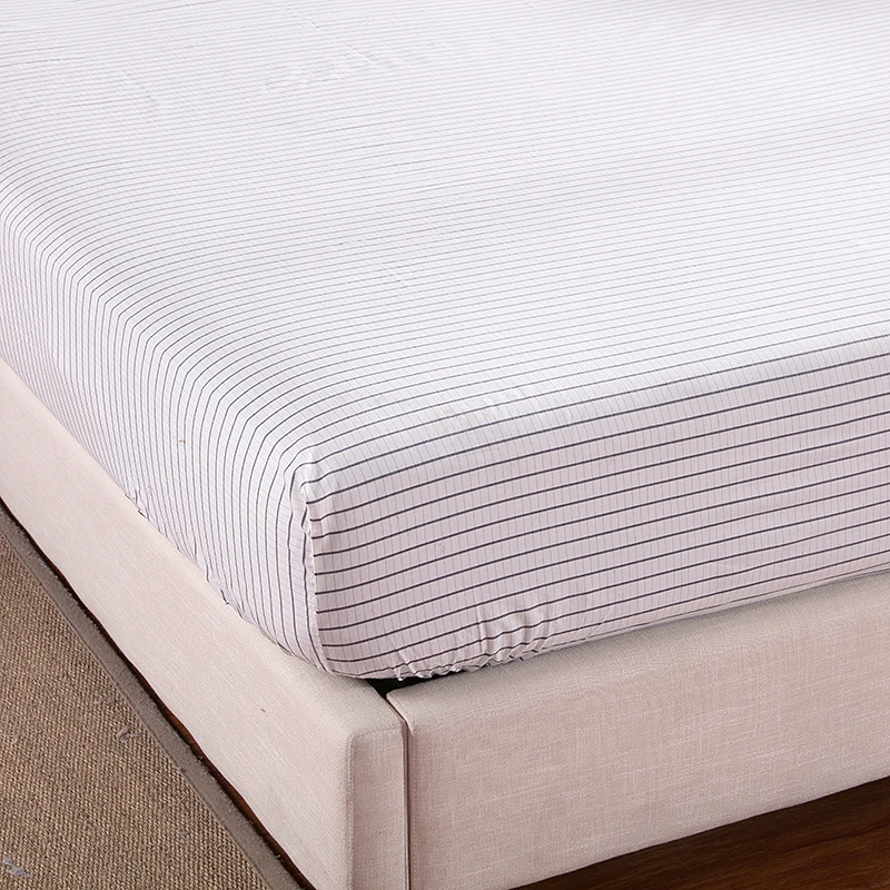 

Grounded earthing Small Stripe Fitted sheet standard Twin Full Queen King with pillow cases EFM Protection Antistatic bed sheet