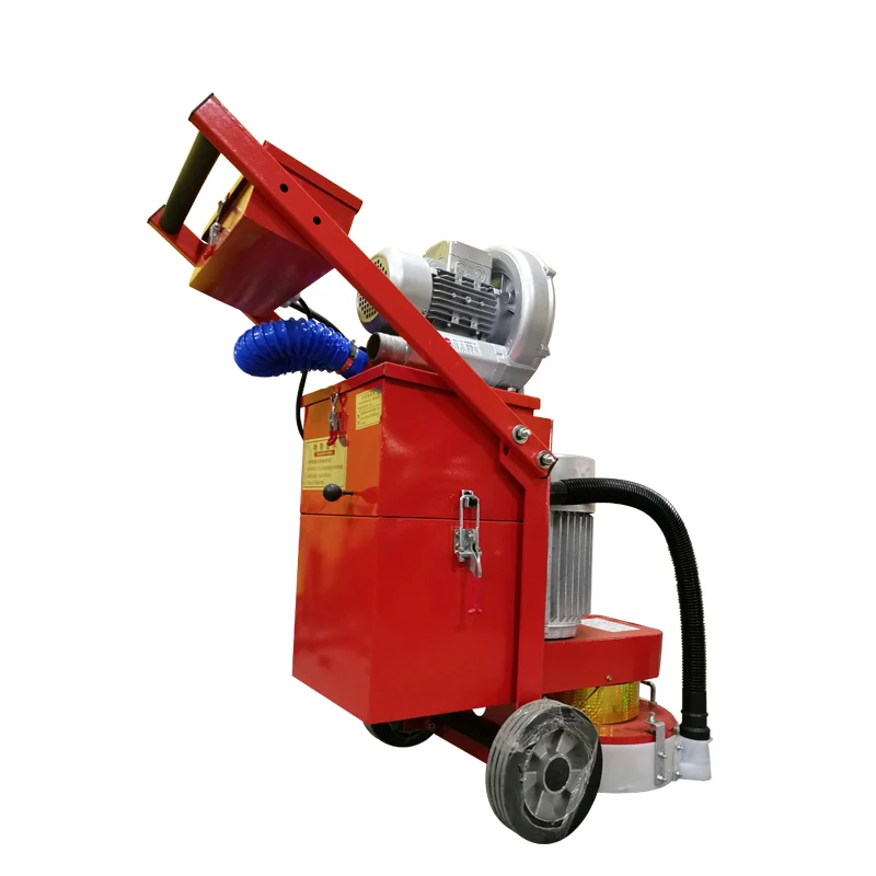 350 máquina rectificadora de suelo pequeño, pulidora de suelo de hormigón, máquina rectificadora al vacío, profundidad de molienda ajustable 380V/220V