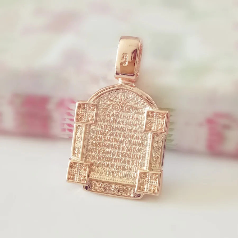 Religious Women Men Icon Pendant New 585 Gold Color Fashion Jewelry Trendy Metal Woman Man Pendants Charms