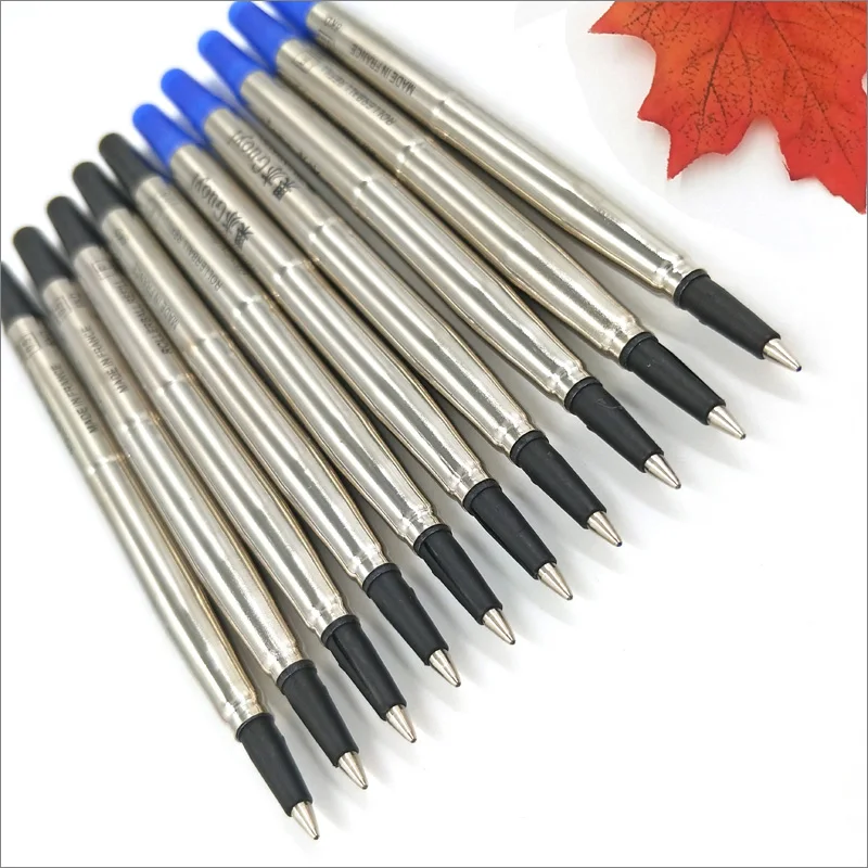 Yushun Blue or Black Hight Quality 0.5mm 5pc Roller Ball Pen Refills Gel Ink for office school