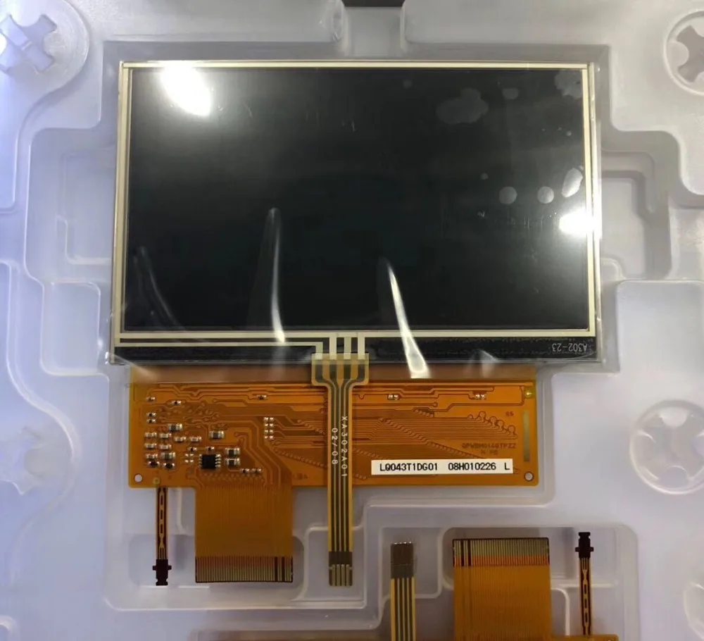 Original tela de lcd de 4.3 polegadas com tela sensível ao toque embutida frete grátis