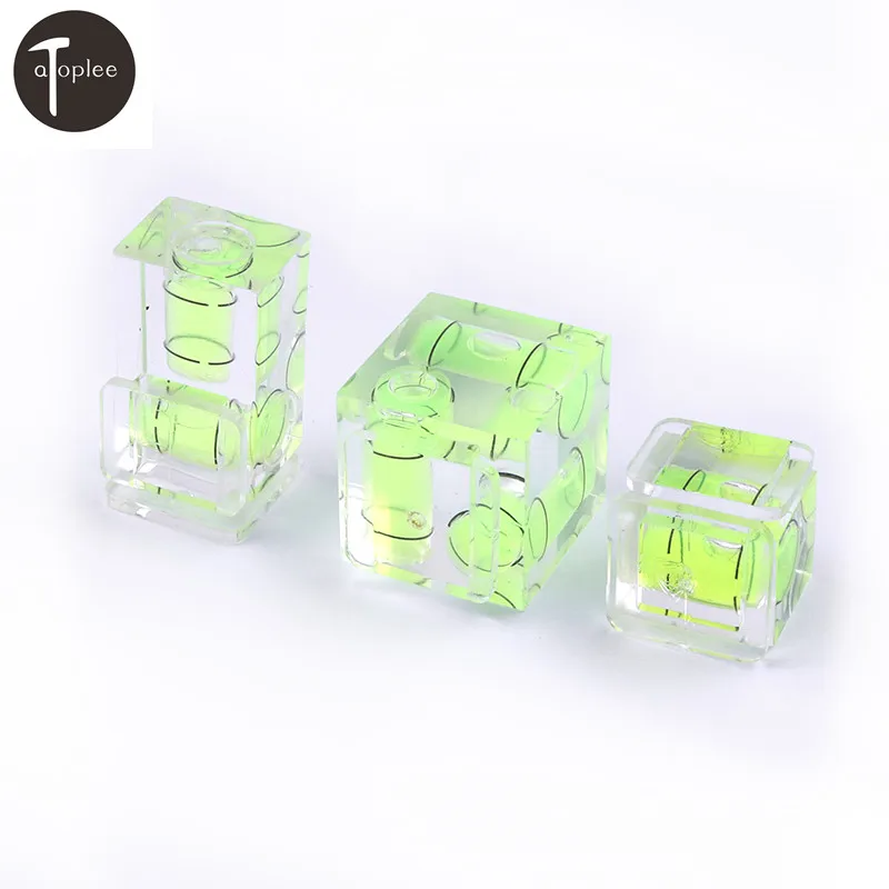 1PC Green One/Two/Three-Dimensional Bubble Spirit Level for Camera Level Adapter For Cameras Measuring Insturments Tools